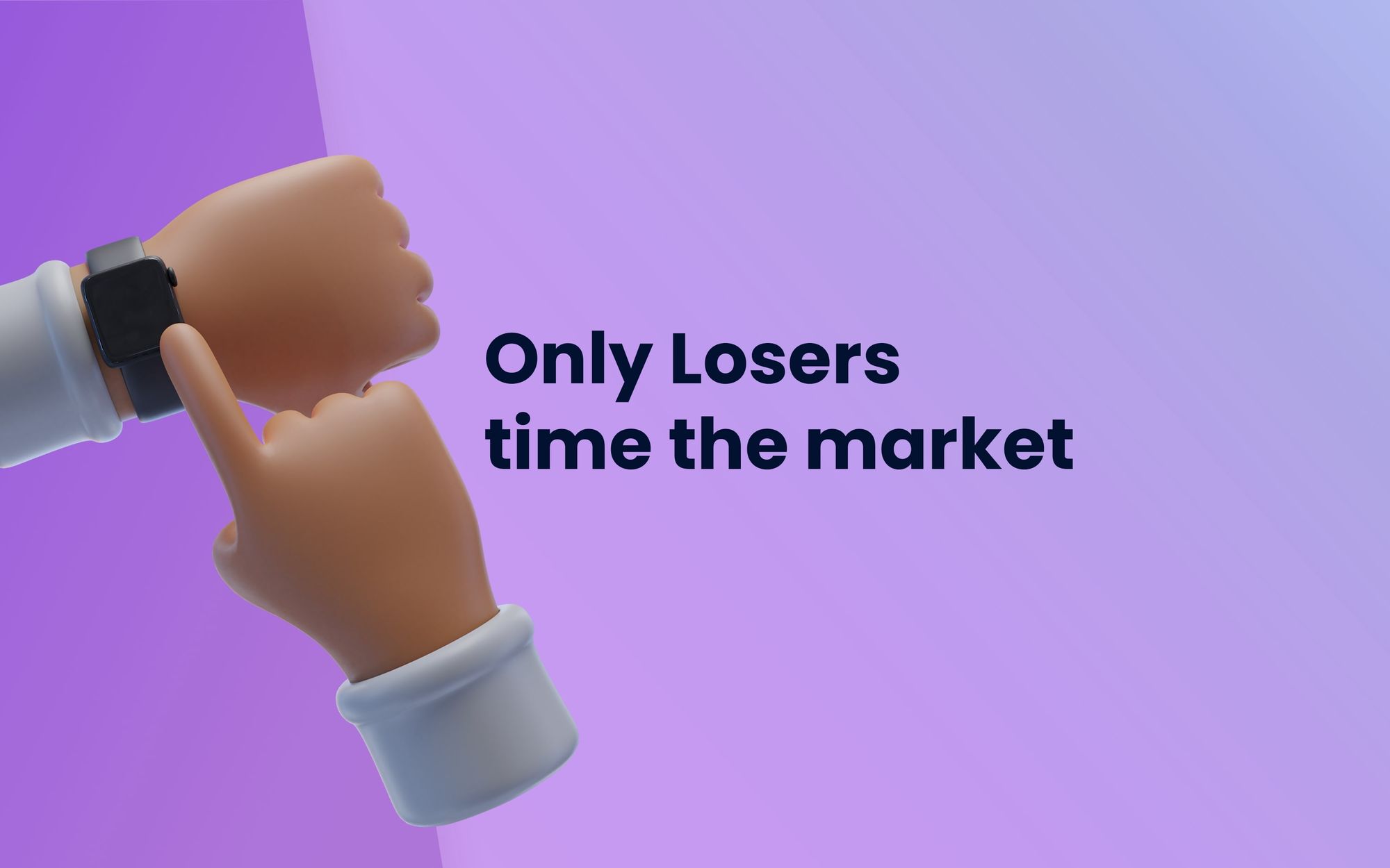 Only losers time the market